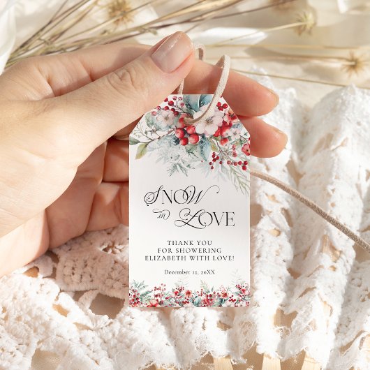 Elegant modern rood Vrijgezellenfeest Cadeaulabel