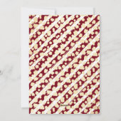 Elegant Modern Rood Wit Foto Vrolijk Kerstfeest Feestdagenkaart (Achterkant)