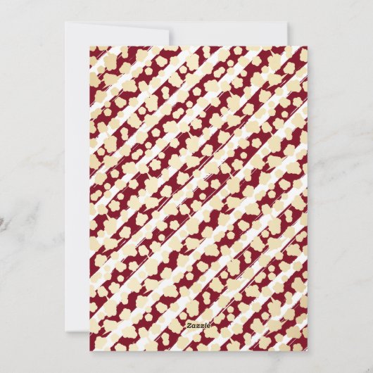 Elegant Modern Rood Wit Foto Vrolijk Kerstfeest Feestdagenkaart (Achterkant)