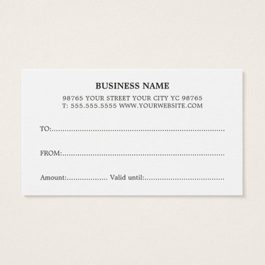 Elegant Modern Roos Black White Stripes Visitekaartje (Achterkant)