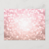 Elegant modern Roos Gold 30e verjaardag Uitnodiging Briefkaart (Achterkant)