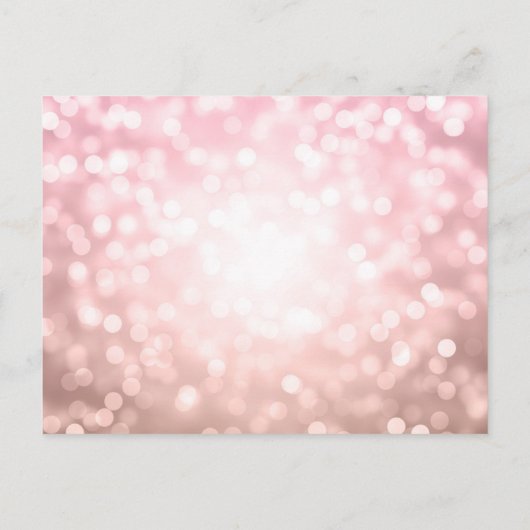 Elegant modern Roos Gold 30e verjaardag Uitnodiging Briefkaart (Achterkant)