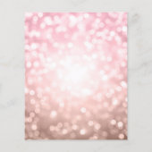 Elegant modern Roos Gold 60e verjaardag Flyer (Achterkant)