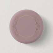 Elegant modern Roos Gold Blank Sjabloon Ronde Button 3,2 Cm (Voorkant)