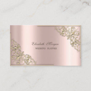 Elegant modern, Roos Gold, Gold Lijst Visitekaartje