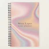 Elegant modern roos Gold holographic event planner (Voorkant)