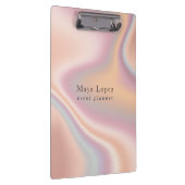 Elegant modern roos Gold holographic event planner Klembord (Rechts)