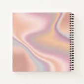 Elegant modern roos Gold holographic event planner Notitieboek (Achterkant)