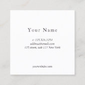 Elegant modern roos Gold holographic event planner Vierkante Visitekaartje (Achterkant)