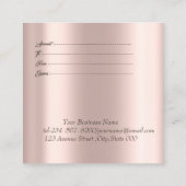 Elegant modern Roos Gold, regenboogstrooiselschijv Kortingskaartje (Achterkant)