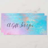 Elegant modern roos Gold waterverf make-up kunsten (Voorkant / Achterkant)