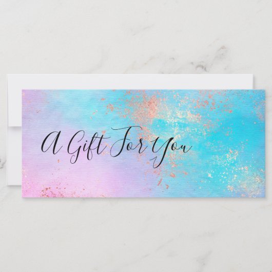 Elegant modern roos Gold waterverf make-up kunsten (Voorkant)