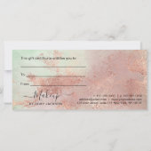 Elegant modern roos Gold waterverf make-up kunsten (Achterkant)