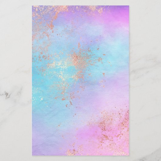 Elegant modern roos Gold waterverf make-up kunsten Flyer (Achterkant)