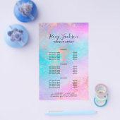 Elegant modern roos Gold waterverf make-up kunsten Flyer (Enkel)