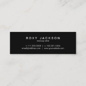 Elegant modern roos Gold waterverf make-up kunsten Mini Visitekaartje (Achterkant)