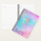 Elegant modern roos Gold waterverf make-up kunsten Planner (Display)