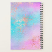 Elegant modern roos Gold waterverf make-up kunsten Planner (Achterkant)