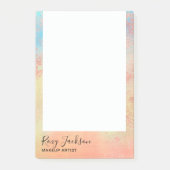 Elegant modern roos Gold waterverf make-up kunsten Post-it® Notes (Voorkant)