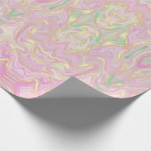 Elegant modern roos goud en roze marmer cadeaupapier (Hoek)