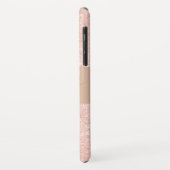 Elegant modern roos goud glitter Case-Mate iPhone case (Achterkant/links)