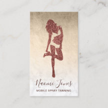 Elegant modern roos goud glitter spray tans