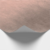 Elegant modern roos goud metalen cadeaupapier (Hoek)