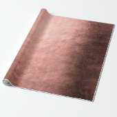 Elegant modern roos goud metalen cadeaupapier (Uitgerold)