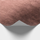 Elegant modern roos goud metalen cadeaupapier (Hoek)