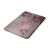 Elegant modern roos goud paarse marmer badmat (Gekanteld)