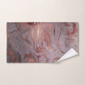 Elegant modern roos goud paarse marmer handdoek (Handdoek)