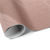 Elegant modern roos goud & roze marmer cadeaupapier (Rol Hoek)