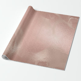 Elegant modern roos goud & roze marmer cadeaupapier