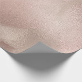 Elegant modern roos goud & roze marmer cadeaupapier (Hoek)