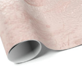 Elegant modern roos goud & roze marmer cadeaupapier (Rol Hoek)