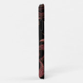 Elegant modern roos goud zwarte marmer Case-Mate iPhone case (Achterkant/rechts)