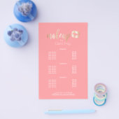 Elegant modern roos gouden lippen en make-up flyer (Enkel)