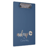 Elegant modern roos gouden lippen en make-up klembord (Rechts)