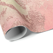 Elegant modern roos gouden waterverf kleurrijk cadeaupapier (Rol Hoek)