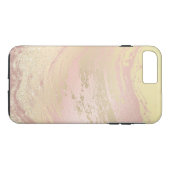 Elegant modern roos goudmarmer Case-Mate iPhone case (Achterkant (Horizontaal))
