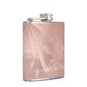 Elegant modern roos goudmarmer heupfles (Rechts)