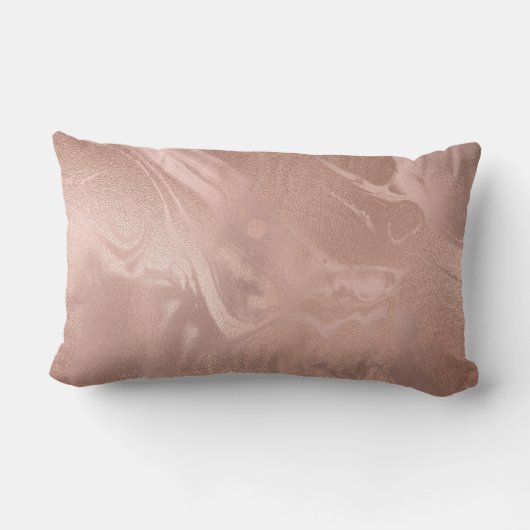 Elegant modern roos goudmarmer kussen (Achterkant)