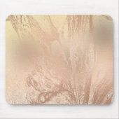 Elegant modern roos goudmarmer muismat (Voorkant)