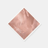 Elegant modern roos goudmarmer servet (Hoek)