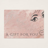 Elegant modern roos goudmarmer visitekaartje (Voorkant)