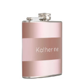 Elegant modern roos goudpatroon heupfles (Rechts)