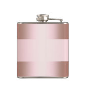 Elegant modern roos goudpatroon heupfles (Achterkant)