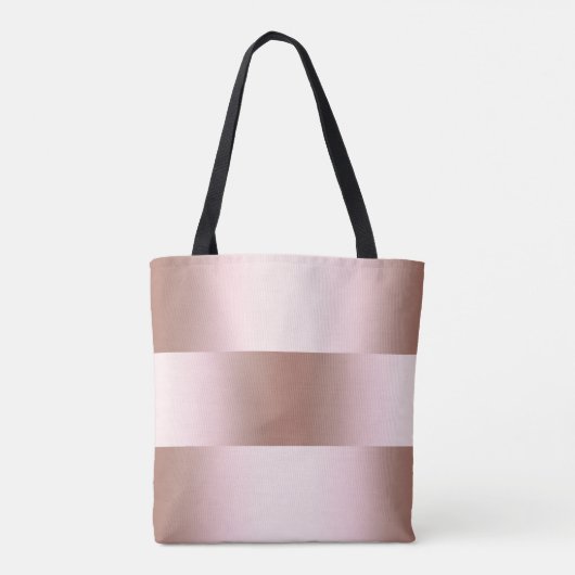 Elegant modern roos goudpatroon tote bag (Achterkant)