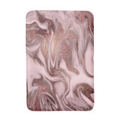 Elegant modern roos goudroze marmer badmat (Voorkant Verticaal)