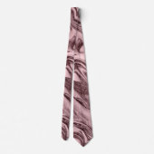 Elegant modern roos goudroze marmer stropdas (Achterkant)